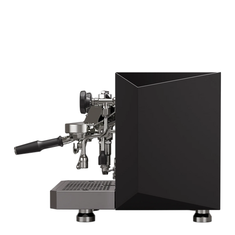 Rocket Espresso Giotto Fast R – panneaux noirs, vue de côté