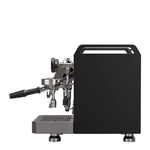 Rocket Espresso Mozzafiato Fast R – panneaux noirs, vue de côté